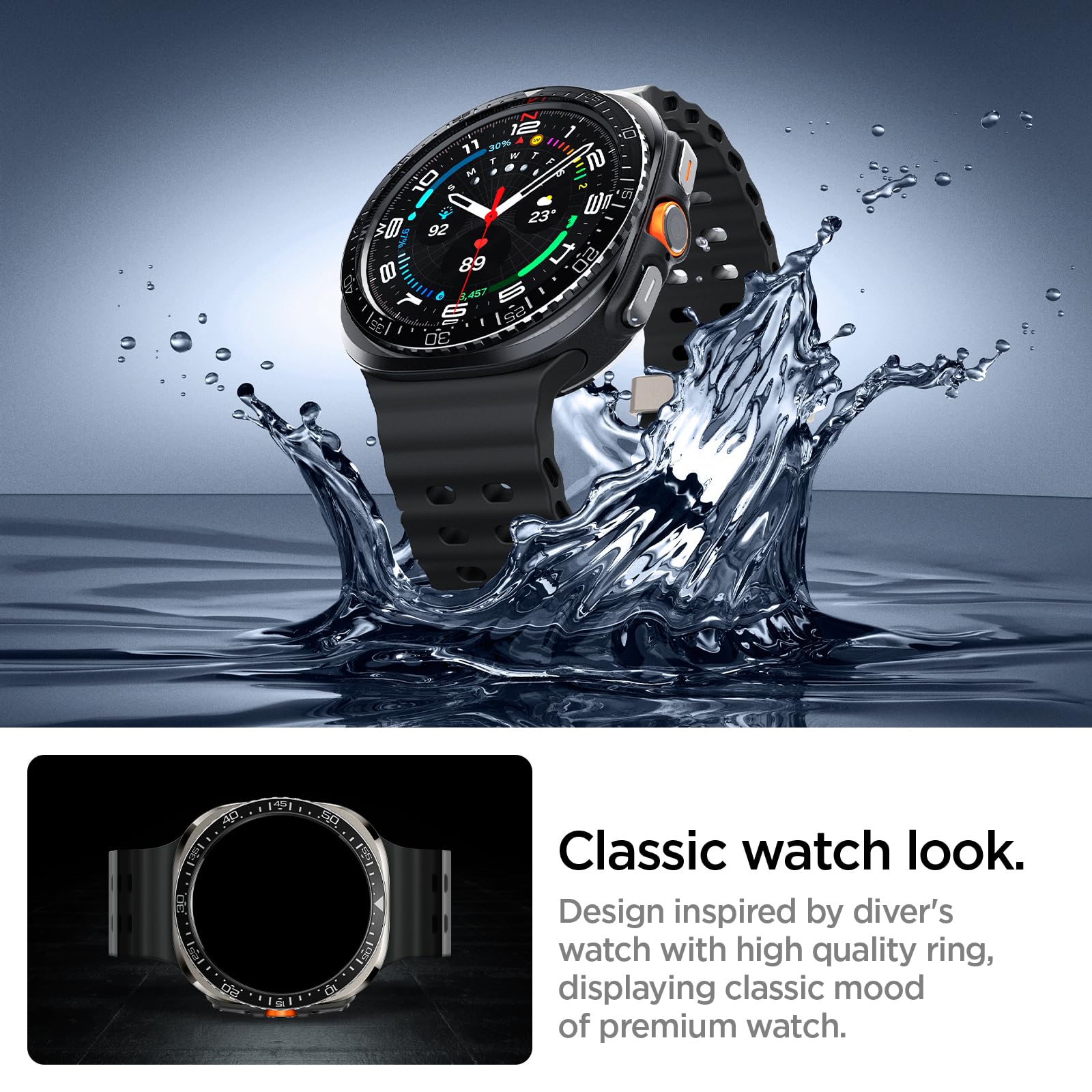 Amazon.co.jp: Spigen Galaxy Watch Ultra ケース ベゼルリング